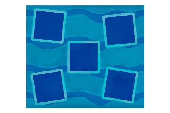 Blue Watercolor Tumbler Wrap for Cups Amp