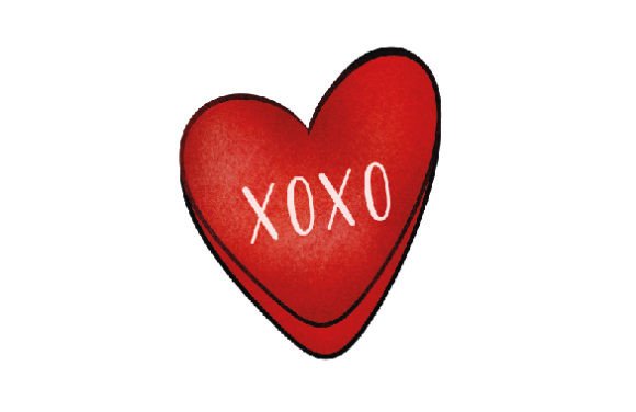 Candy Heart XOXO Sticker: Valentine's Day Asset Review