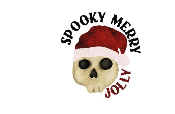 Dark Christmas Watercolor: Spooky Merry Jolly Assets