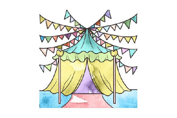 Fairy Tales Style: The Dancing Elephant Watercolor
