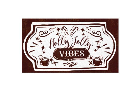 Farmhouse Christmas Sign: Holly Jolly Watercolor Vibes
