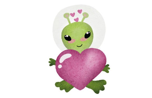Kawaii Alien Heart: Watercolor Embroidery Review
