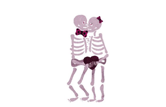 Kawaii Emo Skeleton Couple: Valentine's Day Asset Review