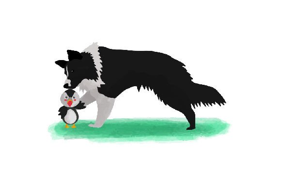 Kawaii Puffin Border Collie: Watercolor Stitch Review