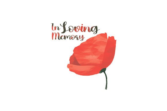 Poppy Flower Watercolor for Remembrance Branding