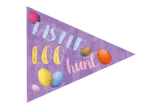Watercolor Easter Party Flag for Local Business Branding