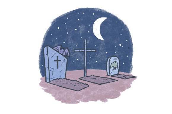 Watercolor Spooky Cemetery: A Halloween Brand Asset Review
