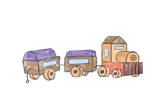 Watercolor Toy Train for Kids: A Seller's Asset Review