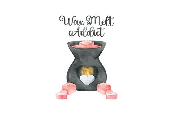 Wax Melt Addict Watercolor for Home Branding
