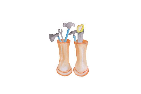 Wellies & Tools Watercolor: An Embroidery Review