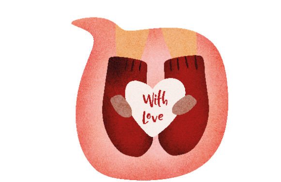 With Love, Watercolor: Valentine's Day Blog Graphics